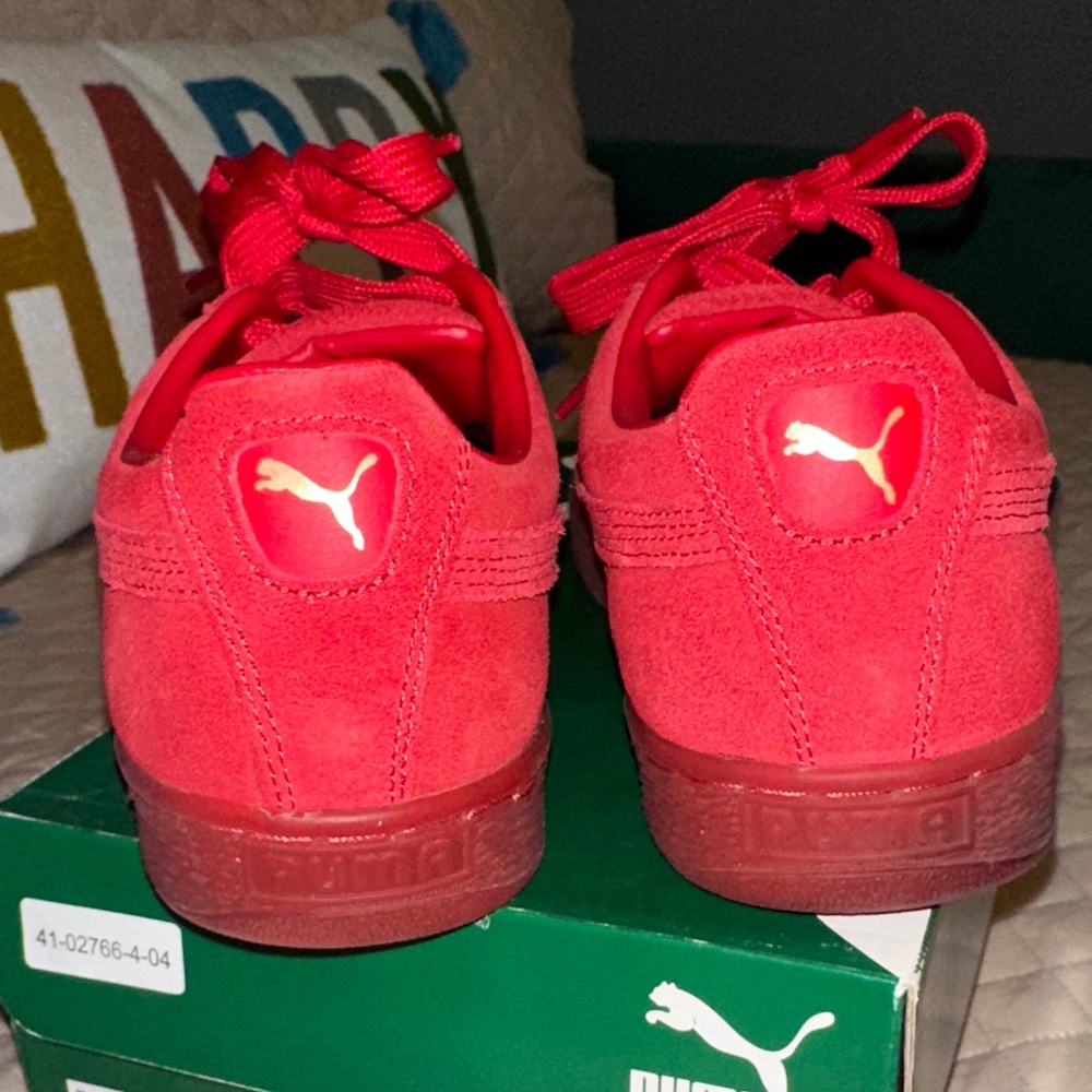 Puma Classic Red Sneakers Men 8 1/2 - Picture 4 of 6